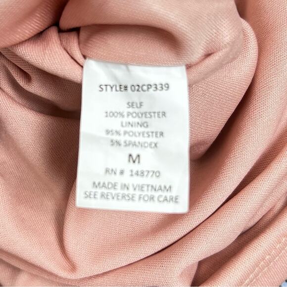 Sienna Sky Romper Womens Size M Peach Pink Floral Ruffles Whimsical Feminine Fun - Picture 7 of 9